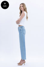 Load image into Gallery viewer, Plus LOVERVET - High Rise Ankle studded slim wide leg Jeans LV1964