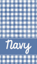 Load image into Gallery viewer, Personalized Gingham Beach Towel - ( 2 weeks from order)