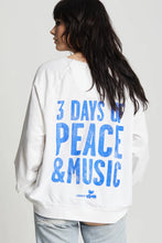 Load image into Gallery viewer, Woodstock 3 days of peace oversized sweatshirt - Recycled Karma