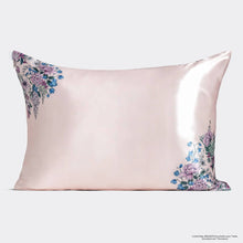 Load image into Gallery viewer, Bridgerton x Kitsch Satin Pillowcase in Wisteria