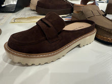 Load image into Gallery viewer, Pierre Dumas - Chocolate Brown lug sole loafer mule - Mora