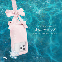 Load image into Gallery viewer, PREORDER arrives 4/13-Case-Mate Ballet Pink Bow Waterproof Floating Pouch