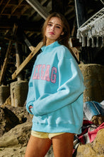 Load image into Gallery viewer, DILLYDALLY- LOLLY GAG | Reversible Mockneck Sweatshirt: Blue