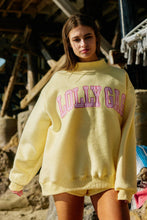 Load image into Gallery viewer, DILLYDALLY - LOLLY GAG | Reversible Mockneck Sweatshirt: Butter Yellow