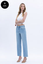 Load image into Gallery viewer, LOVERVET - High Rise Ankle studded slim wide leg Jeans LV1964