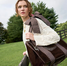 Load image into Gallery viewer, Case-Mate Espresso Polka Dot Bow Jelly Tote Bag (Classic)