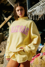 Load image into Gallery viewer, DILLYDALLY - LOLLY GAG | Reversible Mockneck Sweatshirt: Butter Yellow