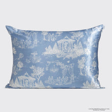 Load image into Gallery viewer, Bridgerton x Kitsch Satin Pillowcase in Garden Toile
