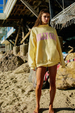 Load image into Gallery viewer, DILLYDALLY - LOLLY GAG | Reversible Mockneck Sweatshirt: Butter Yellow