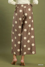 Load image into Gallery viewer, UMGEE Taupe wide leg polka dot trousers
