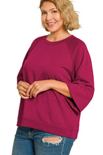 Load image into Gallery viewer, PLUS Cabernet SCUBA 3/4 SLEEVE PULLOVER
