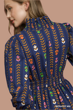 Load image into Gallery viewer, Lala- Midi length Midnight printed Umgee exclusive dress

