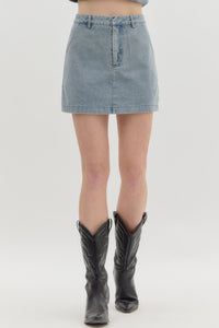 DOLLY skort - washed denim skort