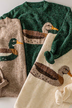Load image into Gallery viewer, Cozy mocha mallard sweater
