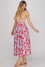 Load image into Gallery viewer, Resort inspired midi length two piece skirt set

