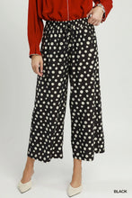 Load image into Gallery viewer, UMGEE Black wide leg polka dot trouser
