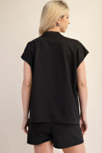 Load image into Gallery viewer, Valia- Oversized Black boyfriend Vest
