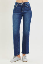 Load image into Gallery viewer, RISEN JEANS- Tummy Control Dark wash straight cut jeans
