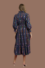 Load image into Gallery viewer, Lala- Midi length Midnight printed Umgee exclusive dress

