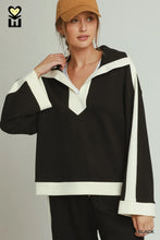 Load image into Gallery viewer, UMGEE- Luxeknit Black elegant two piece wide leg set
