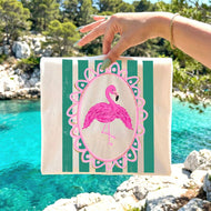 Pink Flamingo Coastal Tee