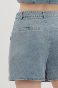 DOLLY skort - washed denim skort