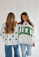 Load image into Gallery viewer, PREORDER for Friday 2/27-Poppy &amp; Pine LUCKY reversible polka dot mock neck sweatshirt
