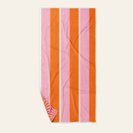 Darling Effect- XL Quick-Dry Beach Towel–Sicily Stripes Pink