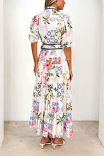 Load image into Gallery viewer, LAURA- coastal Italian print maxi dress
