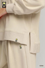 Load image into Gallery viewer, UMGEE -LUXEKNIT collection elegant Ecru wide leg two piece set
