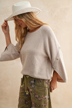 Load image into Gallery viewer, Soft whisper relaxed textured pullover

