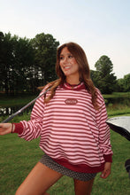 Load image into Gallery viewer, Delta Stripe Mockneck Sweatshirt
