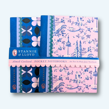 Load image into Gallery viewer, Mini Pocket Notebook Duo - Modern Toile
