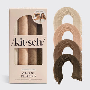 KITSCH - Velvet XL Flexi Heatless curling rodas 4pc set