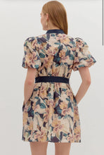 Load image into Gallery viewer, Jenny- Button Down Tie front elegant floral dress
