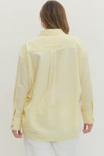 Load image into Gallery viewer, Curvy sized Nina-Butter Yellow oversized button down top
