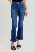 Load image into Gallery viewer, PLUS RISEN JEANS- Tummy Control  High Rise dark wash cropped kick flare RDP5946X
