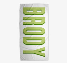 Load image into Gallery viewer, Personalized name beach towel - Preorder (two weeks from order date)
