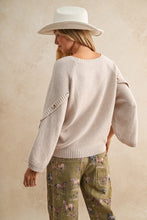 Load image into Gallery viewer, Soft whisper relaxed textured pullover
