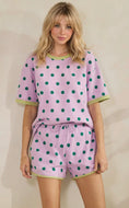 Lavender/Green Polka dot relaxed fit set