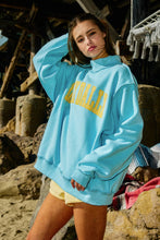 Load image into Gallery viewer, DILLYDALLY- LOLLY GAG | Reversible Mockneck Sweatshirt: Blue
