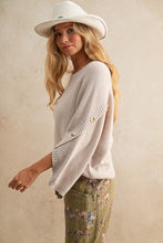 Load image into Gallery viewer, Soft whisper relaxed textured pullover
