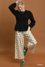 Load image into Gallery viewer, UMGEE Oatmeal polka dot cropped trouser
