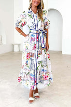 Load image into Gallery viewer, LAURA- coastal Italian print maxi dress
