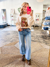 Load image into Gallery viewer, Best seller!! Cream Teddy Bear crewneck sweater
