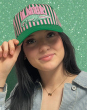 Load image into Gallery viewer, RESTOCK!! Later alligator Kelly green/pink hat
