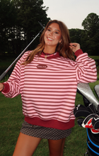Load image into Gallery viewer, Delta Stripe Mockneck Sweatshirt
