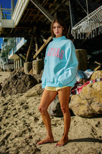 Load image into Gallery viewer, DILLYDALLY- LOLLY GAG | Reversible Mockneck Sweatshirt: Blue

