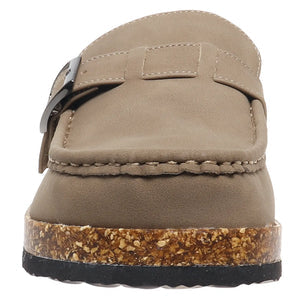 Outwoods-  Taupe square toe Slip On Mule RESSE-2