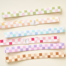 Load image into Gallery viewer, Darling Effect- Stay-Put Towel Band-Check Peach
